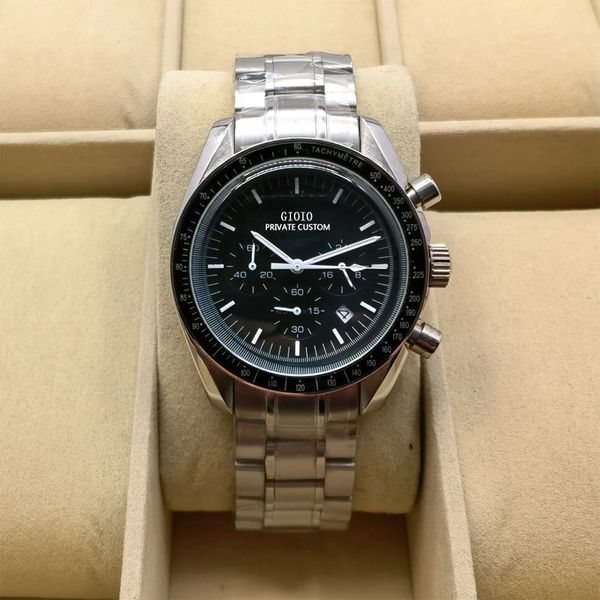 

mens quartz chronograph watch black ceramic 0, Slivery;brown