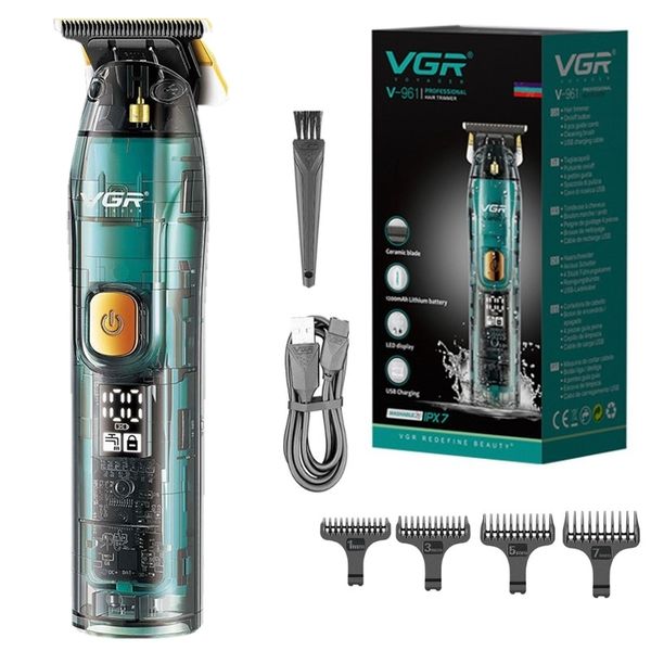 

hair trimmer original vgr professional for men electric beard rechargeable clipper washable cut barber razor 230328