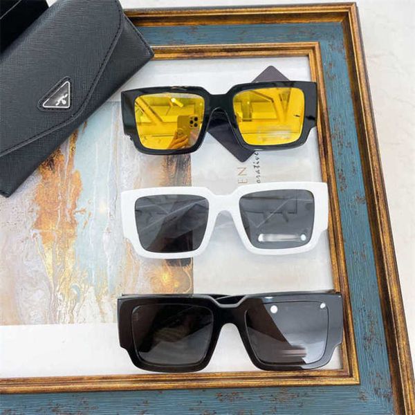 

luxury designer sunglasses 20% off net red ins same style personality large square spr12z, White;black