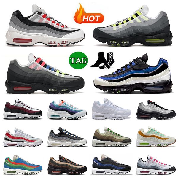 

sports 95 og running shoes mens women 95s sneakers neon smoke grey greedy 3.0 black game royal bordeaux happe pineapple matte olive trainers