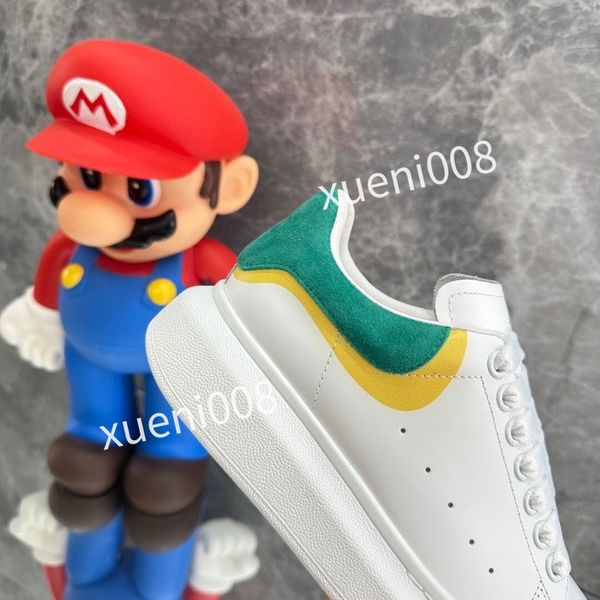 

womens fashion autumn casual shoes leather matching small fragrance thick sole sneakers female leisure father shoes, Red;white