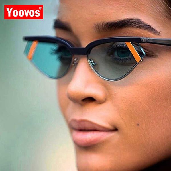 

yoovos cat eye sunglasses women 2023 small frame trendy brand plastic fashion vintage sun glasses for female uv400230328