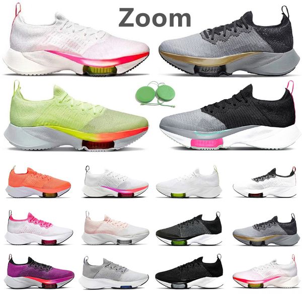 

zoom tempo next% fly knit men running shoes particle grey lime blast south beach hyper violet pure platinum barely volt mango men women trai