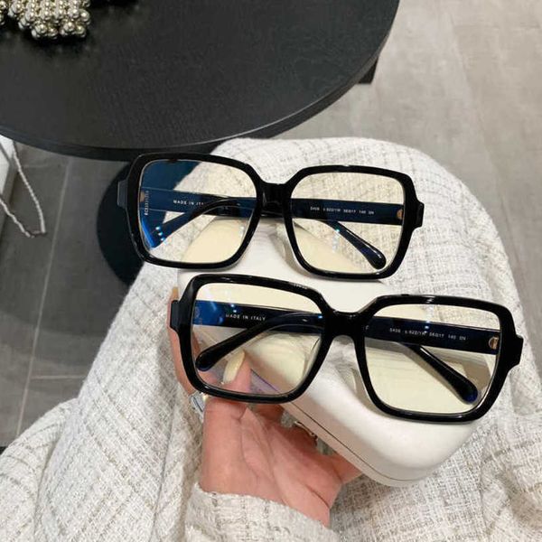 

luxury designer sunglasses 20% off ouyang nana's same lens net red plain face can be matched with degree myopia glasses frame, White;black