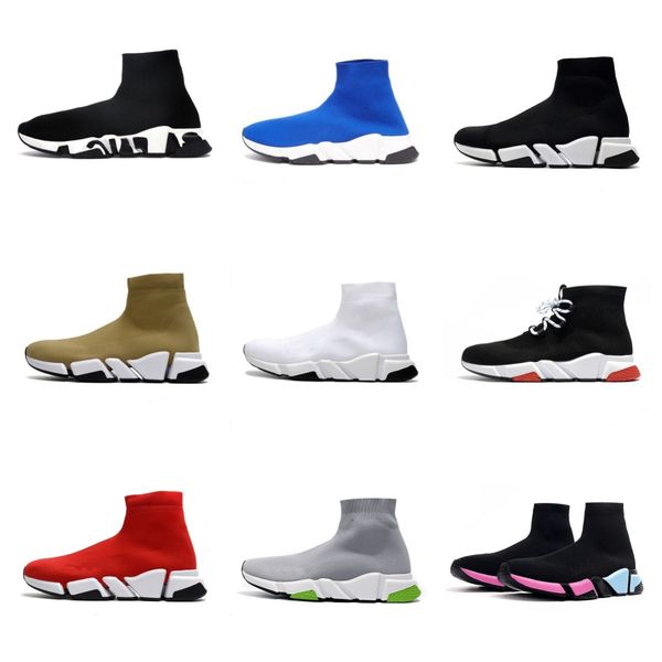 

shoes paris designer sock speed runner 1.0 lace-up shoes casual women men runners sneakers socks boots platform stretch knit trainers