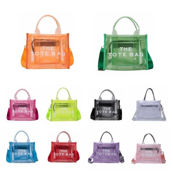 

marc the tote bag beach bag casual transparent jelly handbags womens mens luxury designer totes shopping travel bags crossbody shoulder bags