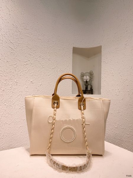 

large capacity female beach bags canvas bag op quality fashion knitting purse shoulder large tote with chain canvas shopping bag linen totes