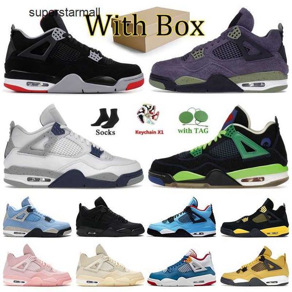 

new mens womens j designer basketball shoes 4s pink s jumpman 4 military black white cement sail sneakers midnight navy j4 doernbecher red