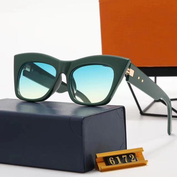 

fashion designer sunglasses for womens mens glasses sports full frame brand with letters cat eye eyeglasses uv400 with box, White;black