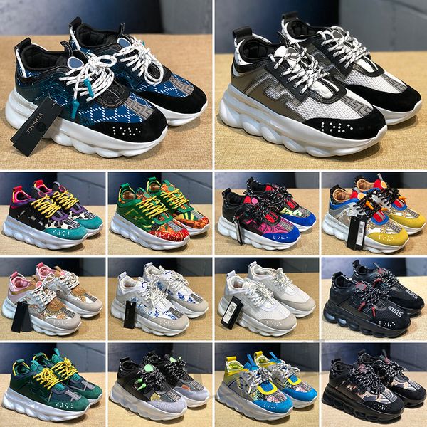 

2023 casual shoes italy chain reaction wild jewels chain link trainer sneakers eur 36-45, Black