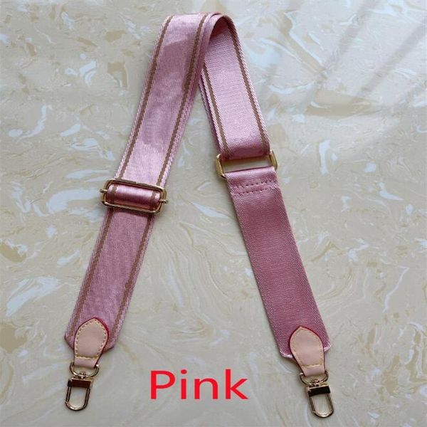 

m44823 favorite multi bag parts accessories 7 colors shoulder straps for 3 piece set women crossbody bag canvas purse strap322n, Black