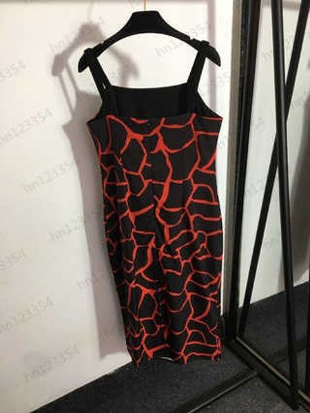 

casual womens designer clothing dresses summer fashion luxury relaxed simple versatile classic irregular print style strap dress female skir, Black;gray
