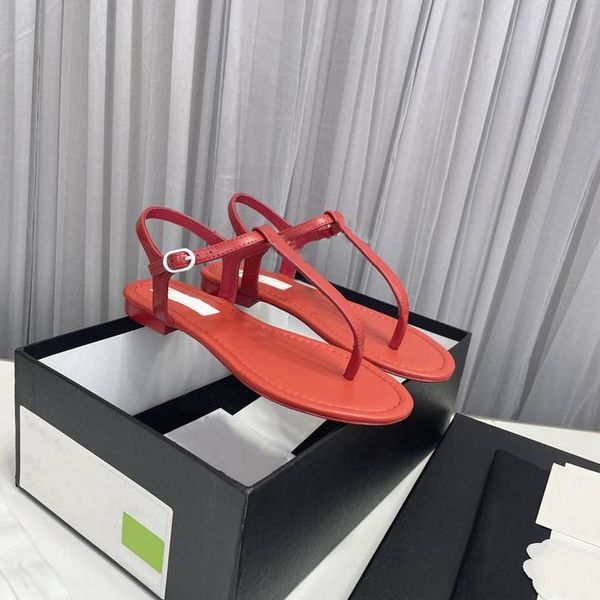 

2023 women's sandals peep-toe chunky heel summer sandals leather designer large size fashion channel elegant temperament office shoes x, Black