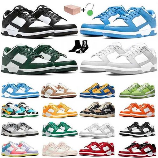 

casual shoes low dunks panda triple pink grey fog syracuse team green medium olive unc georgetown malachite sail walking gai jogging sneaker, Black