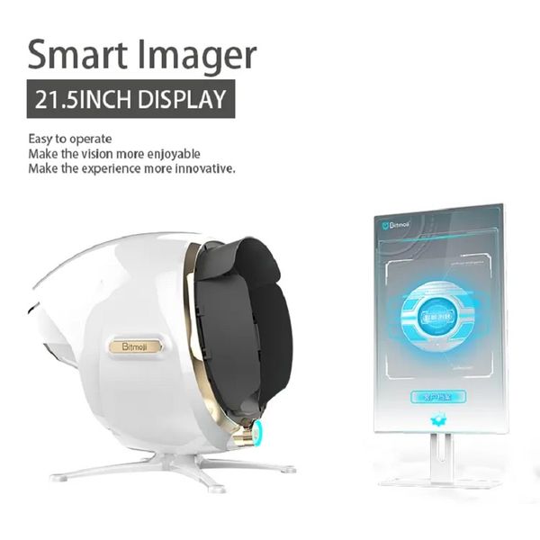 

bitmoji 3d ai smart skin analysis machine with 21.5inch screen facial scanner detector analyzer magic mirror machine