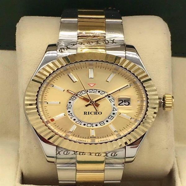 

men's automatic watch 40mm 2813 mechanical movement 316 fine steel super luminous leisure sports designer watch262w, Slivery;brown