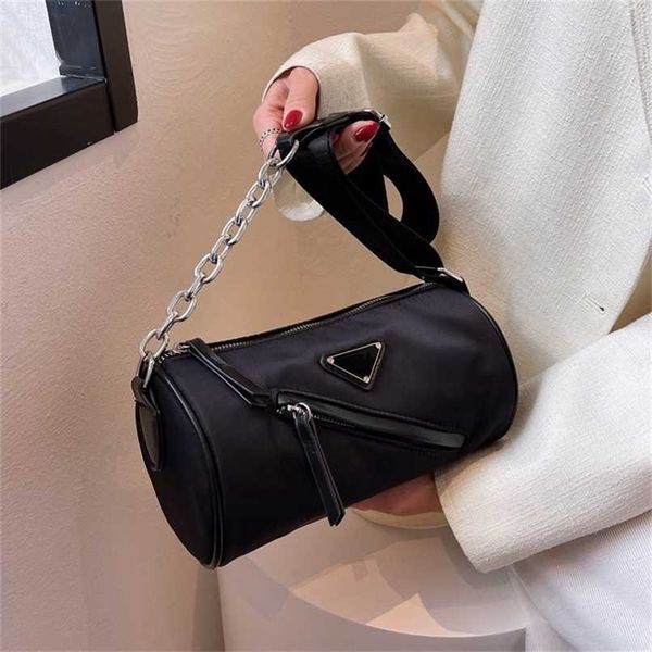 

designer bag handbag trendy leisure women's solid color messenger cylinder summer korean version foreign style