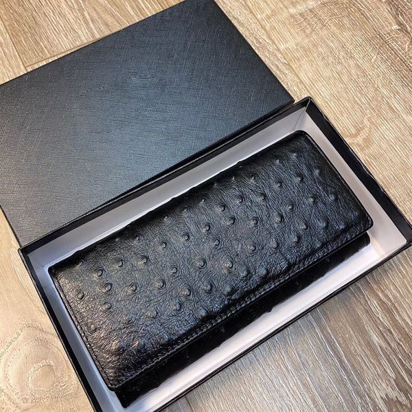 

luxury purse classic brand bag mini handbag fashion handheld bag with built-in compartments square black ostrich print cowhide wear resistan