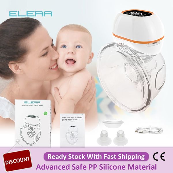 

breastpumps elera electric hands rechargeable wearable silent comfort s extractor collector breastpump bpa-230329