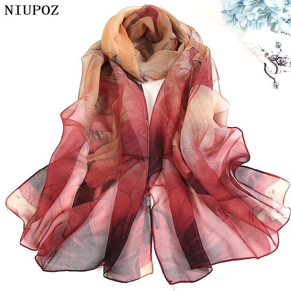 

scarves multiple colour gradient color rose flower chiffon georgette scarf women foulard lotus leaf long shawl summer bandana elegant 230328, Blue;gray