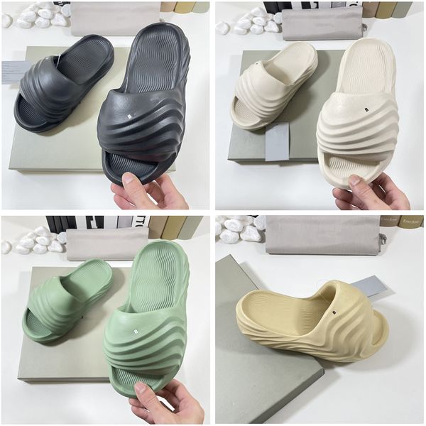 

designer slippers men women slider foam sandals 3cm thick bubble sandals out shoes fashion sandals slippers beach shoes, Black