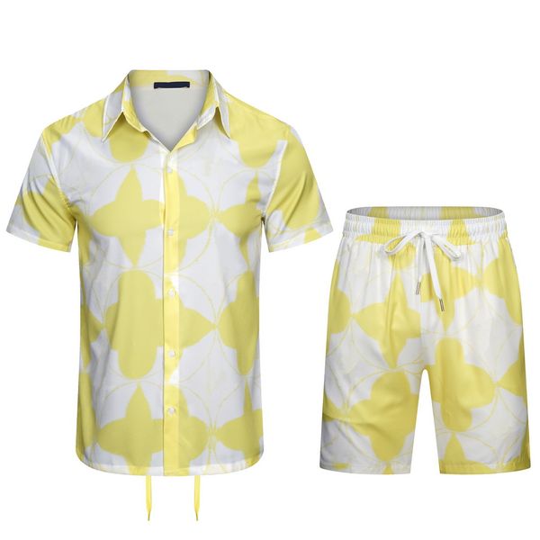 

luxury designer shirts mens beach shorts fashion letter print shirt hawaii floral casual shirts men short sleeve pants dress shirt, White;black
