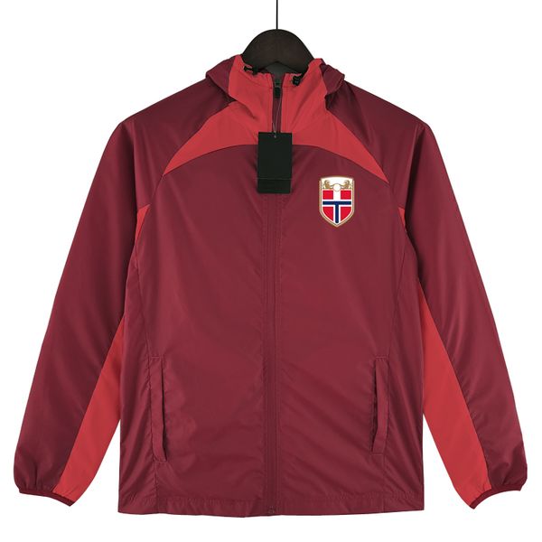 

2023 haaland mens jackets full zipper hooded soccer windbreaker hoodie windproof football jacket winter sports windbreakers coats size s-2xl, Black;brown