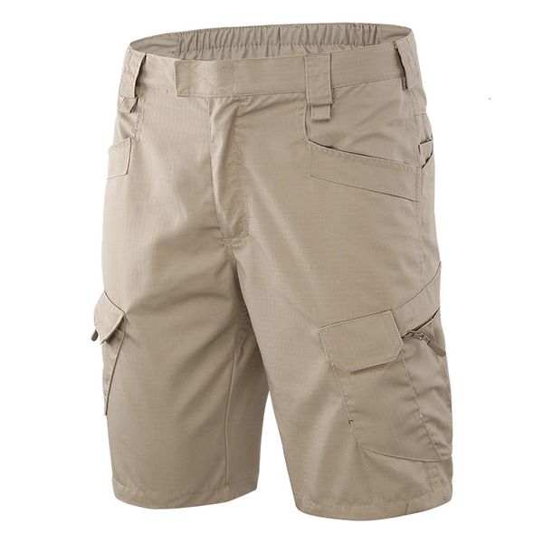 

men's shorts military tactical shorts men waterproof wear-resistant cargo pants male summer shorts quick dry multi-pockets trousers s-6, White;black