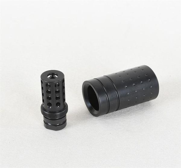 

reducing impact steel muzzle brake cnc 308762 58x24 thread muzzle brake with outer sleeve5481307