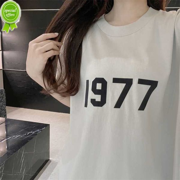 

fog t shirt men's women essentialls designer tees ess tshirts short quality 1977 sleeve couple fashion 6jtj, White;black