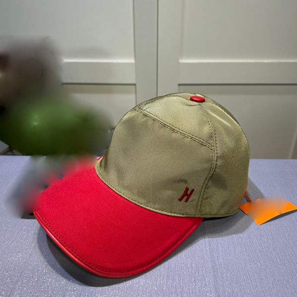 

2023 designer hat casquette cap women's hats for man caps versatile sunscreen hatcolor-blocking hat breathable canvas fabric with a lay, Blue;gray