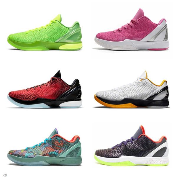 

mamba zoom 6 protro men basketball shoes grinch all-star del sol mambacita alternate bruce lee 5 rings lakers mens trainers outdoor sports s