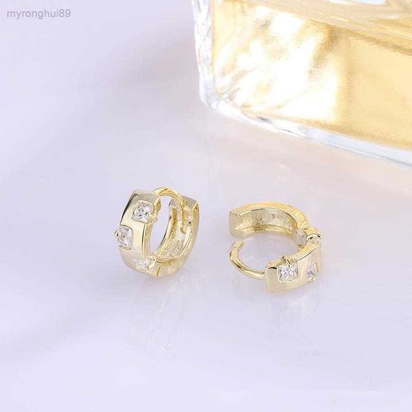 

charm wind earrings color zircon korean style handmade r0, Golden