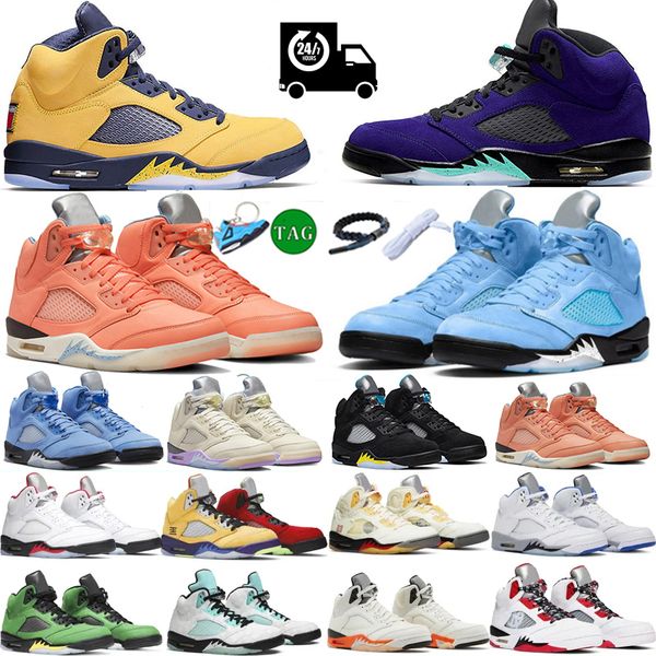 

2023 mens 5 basketball shoes aqua unc 5s crimson bliss sail dark concord raging bull trainers jade horizon fire red bluebird sneakers
