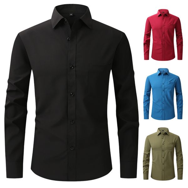 

mens casual shirts for men clothing camisa masculina blusas ropa camisas de hombre chemise homme vintage long sleeve blouses roupas 230328, White;black