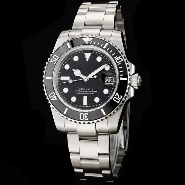 

luxury wristwatches ceramic bezel sapphire glass 40mm 116610ln 116610 black dial asia 2813 automatic mechanical mens watch watches296f, Slivery;brown
