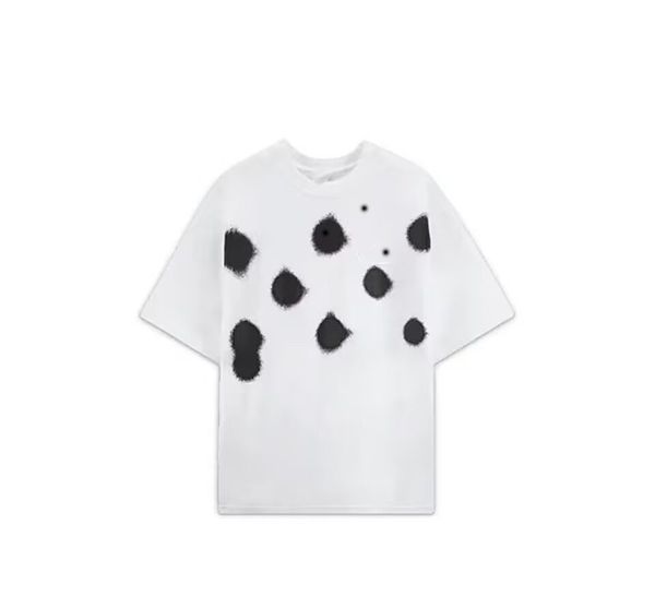 

limited edition designer t shirt couples tees street wear summer fashion shirt splash-ink letter print design couple short sleeves, White;black