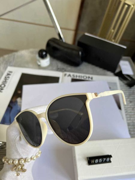 

frames 2023 new fashion cat glasses female polarized online popular live sunglasses, White;black