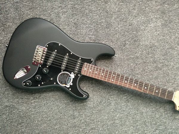 

electric guitar, boutique st high-quality guitar, matte body, 6-string maple fingerboard, 3 tuning knobs, silver accessories