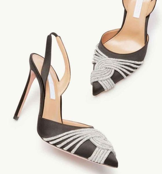 

luxury summer gatsby sandals shoes evening spiral wraps strap stiletto heels pointed toe lady gladiator sandalias wedding,party,dress eu35-4, Black