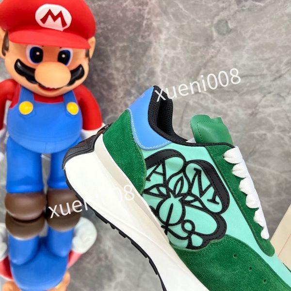 

2023mens casual shoes calfskin banded sneaker white black blue grey designer sneaker luxury trainers low fashion men women sneakers, Red;white