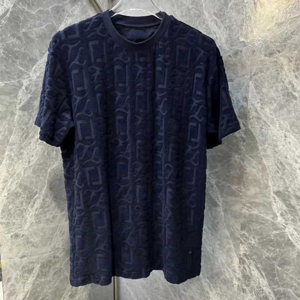 

luxury designer tshirt men women sweatshirt 3d jacquard embroidery short sleeve tshirt round neck tee pullover shirt fd oversize t-shirt, White;black