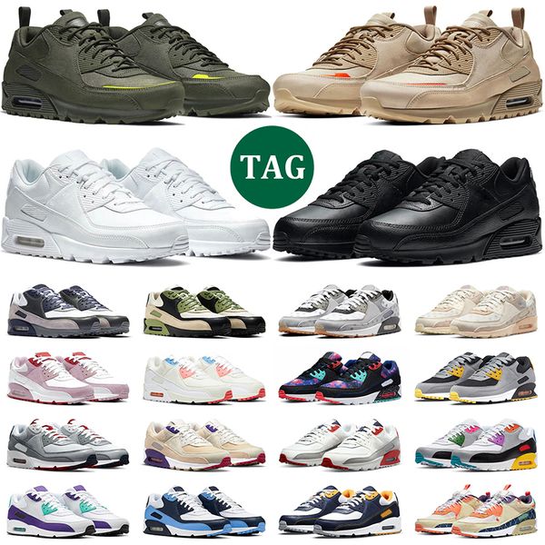 

men women 90 running shoes white black cool grey 90s infrared desert camo cargo khaki light bone mens trainer