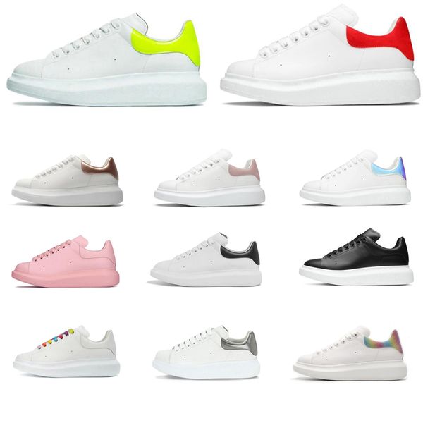

designer woman shoe leather lace up men fashion platform oversized sneakers white black mens womens luxury velvet suede casual shoes chaussu