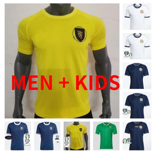 

ireland 2022 2023 scotland soccer jerseys 22 23 24 150th anniversary national team blank john mcginn scott mctominay andy robertson fraser m, Black;yellow
