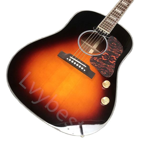 

lvycustom john lennon electric acoustic guitar with sunburst finish