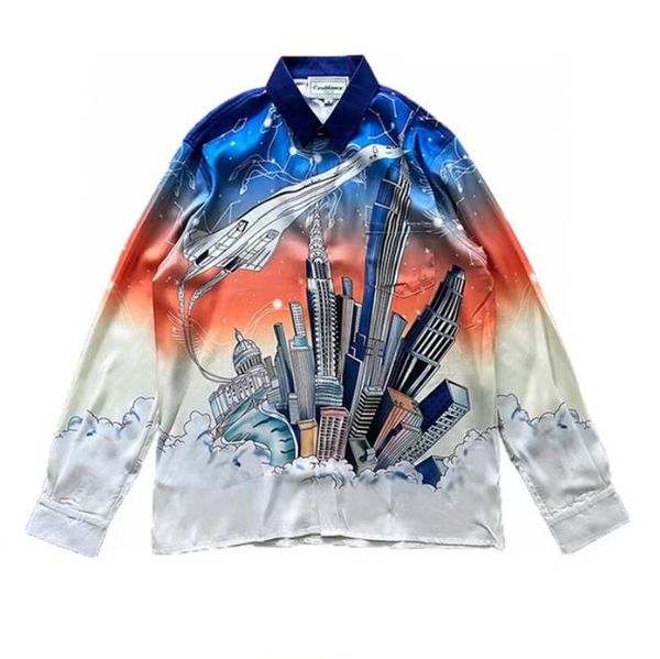 

print shirt men's casual shirt women hawaii beach silk shirts, White;black