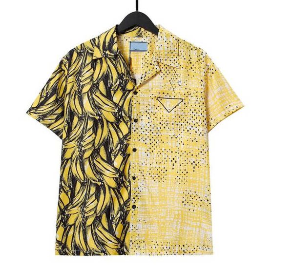 

prad mens summer designer shirts fashion baroccoflage hawaii floral print casual shirt men women slim fit short sleeve beach clothing, White;black