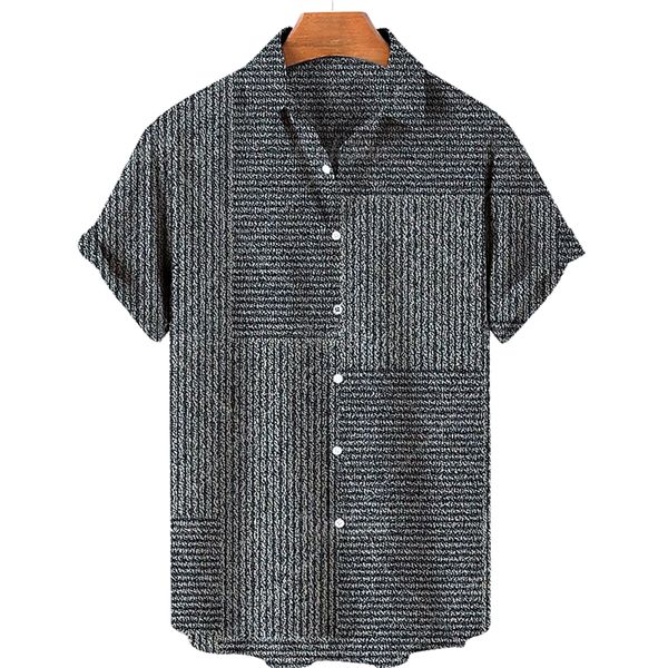 

men's casual shirts mosaic hawaiian men's short sleeve shirt open collar single button shirt 3d printed short sleeve fashionable c, White;black