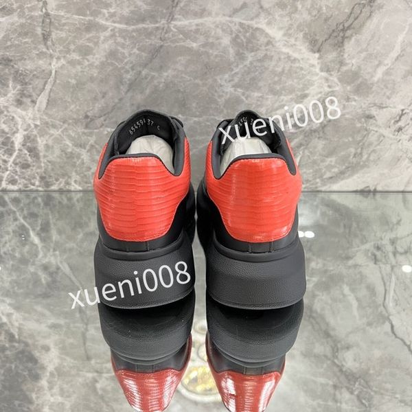 

men casual shoes reflective chain reaction sneakers triple black white blue yellow fluo tan luxury mens women shoe designer trainers2023, Red;white